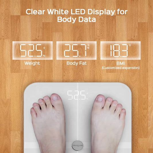 Balance Connectée Smart 180kg – Analyse Corporelle BMI & Masse Grasse